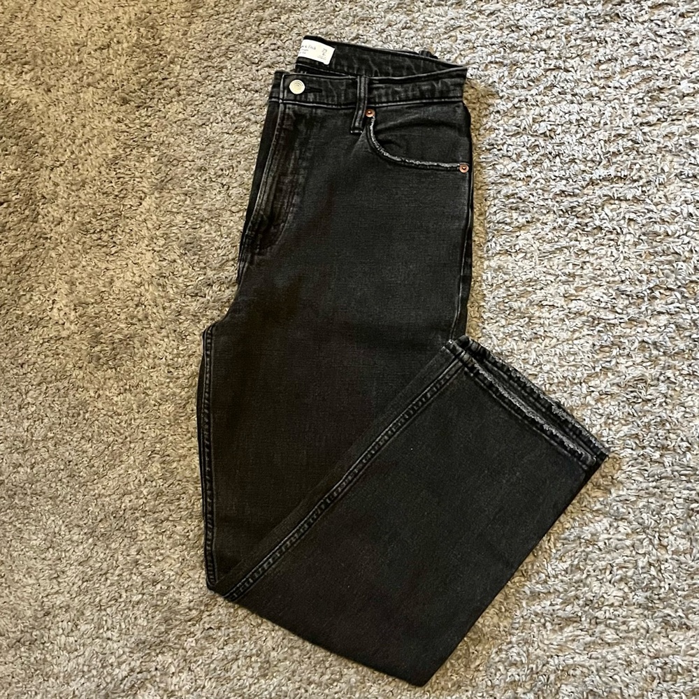 Abercrombie & Fitch The Ankle Straight Ultra High Rise